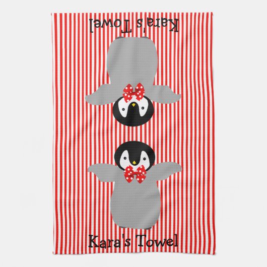 ペンギン キッチンタオル (縦)