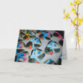 「ペンギン・クッキー」 クリスマスカード#2 カード (黄色い花)