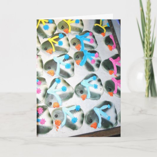 「ペンギン・クッキー」 クリスマスカード#3 カード (正面)