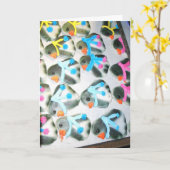 「ペンギン・クッキー」 クリスマスカード#3 カード (黄色い花)