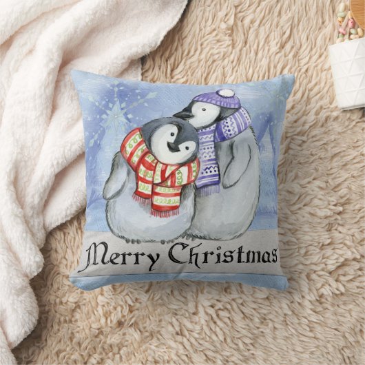 ペンギン クッション (ブランケット)