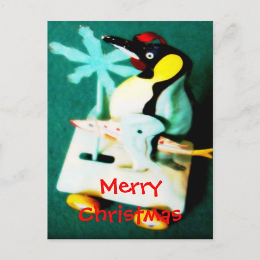 ペンギン • クリスマスの郵便はがき シーズンポストカード (正面)