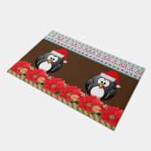 ペンギン・クリスマスドアマット ドアマット (アングル)