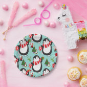 ペンギン,クリスマス紙プレート ペーパープレート (パーティー)