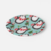 ペンギン,クリスマス紙プレート ペーパープレート (アングル)