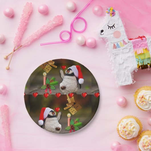 ペンギン,クリスマス紙プレート ペーパープレート (パーティー)