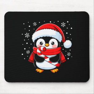 ペンギン クリスマス キャンディケーン 冬 こども ガールズ マウスパッド