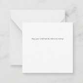 ペンギン・ザ・スノークリスマスミニノートカード ノートカード (裏面)