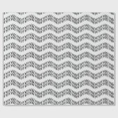 ペンギン・シェブロン ラッピングペーパー (フラット)