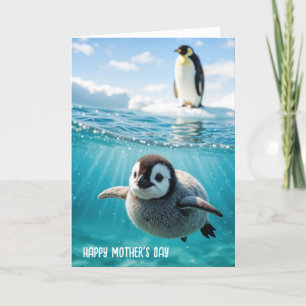 ペンギン・シックお母さんの日 カード