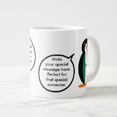 ペンギン・ジャンボの話しているメキシコ国旗 ジャンボコーヒーマグカップ (正面右)