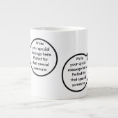 ペンギン・ジャンボの話しているメキシコ国旗 ジャンボコーヒーマグカップ (正面)