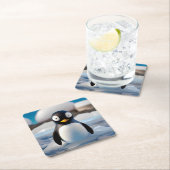 ペンギン スクエアペーパーコースター (インサイチュ)