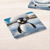 ペンギン スクエアペーパーコースター (アングル)