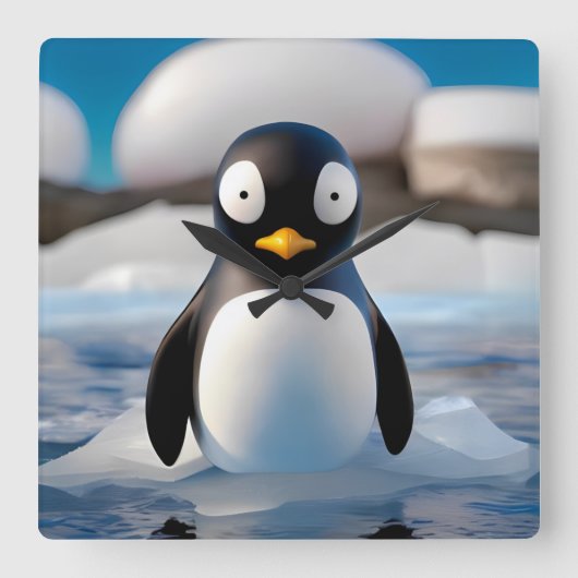 ペンギン スクエア壁時計 (正面)