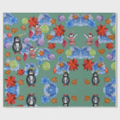 ペンギン&スターズラッピング紙 ラッピングペーパー (フラット)