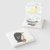 ペンギン ストーンコースター (横)