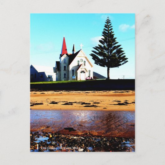 ペンギン、タスマニア。 ポストカード (正面)