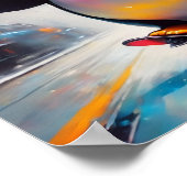 ペンギン・デジタ絵画ル・アークールト ポスター (角)