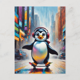 ペンギン・デジタ絵画ル・アークールト ポストカード