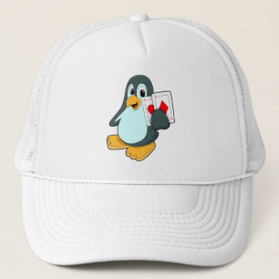 ペンギン(トランプのポーカーカード) キャップ