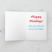 ペンギン「ハッピーホリデー」カード シーズンカード (内部)