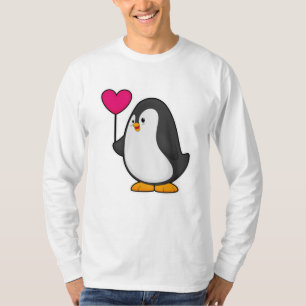 ペンギン(ハート風船) Tシャツ