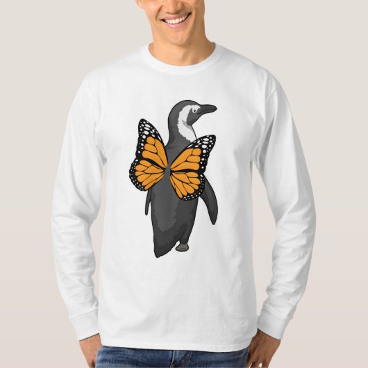 ペンギン・バタフライ Tシャツ (正面)
