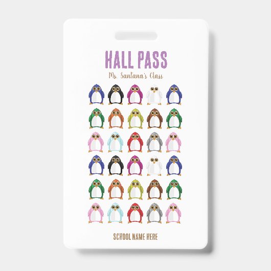 ペンギン バラエティー ホールパス バッジ (正面)