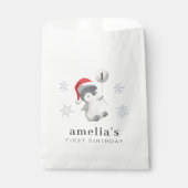 ペンギン・バルーン1歳の誕生日 フェイバーバッグ (正面)