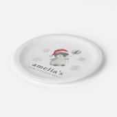 ペンギン・バルーン1歳の誕生日 ペーパープレート (アングル)