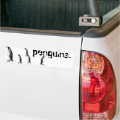 ペンギン。 バンパーステッカー (トラック上)