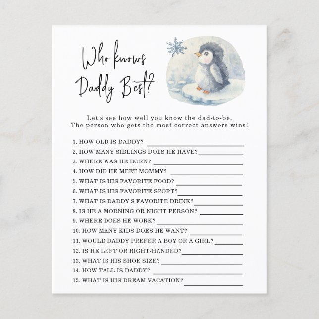 ペンギン – パパを知っているゲ最高のーム (正面)