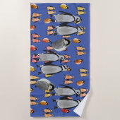 ペンギン ビーチタオル (正面)