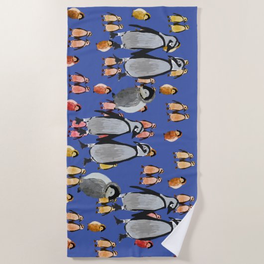 ペンギン ビーチタオル (正面)