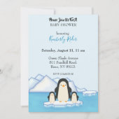 ペンギン ファミリー 招待状 (正面)