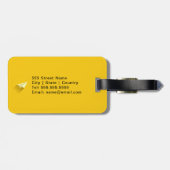 ペンギン·ブッ刺激を受けたク·カバー ラゲッジタグ (裏面横)