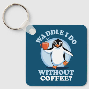 ペンギン・プン コーヒーを飲まずに済むワドル キーホルダー