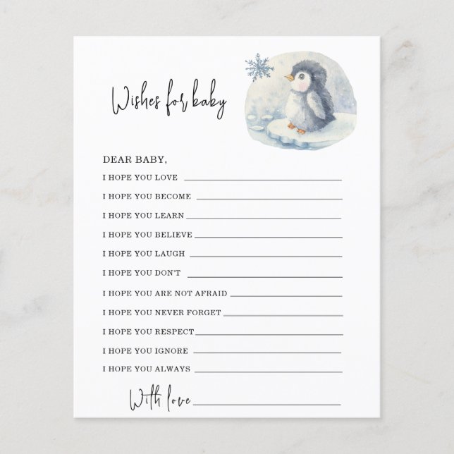 ペンギン – ベビー願い (正面)