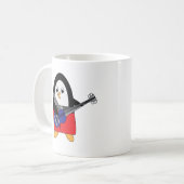 ペンギン・ベースの選手かわいい コーヒーマグカップ (正面左)