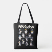 ペンギン ペンギン 動物 愛のペンギン トートバッグ (裏面)