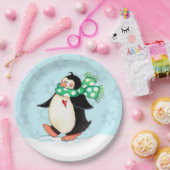 ペンギン ペーパープレート (パーティー)