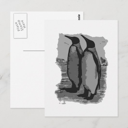 ペンギン ポストカード (正面/裏面)