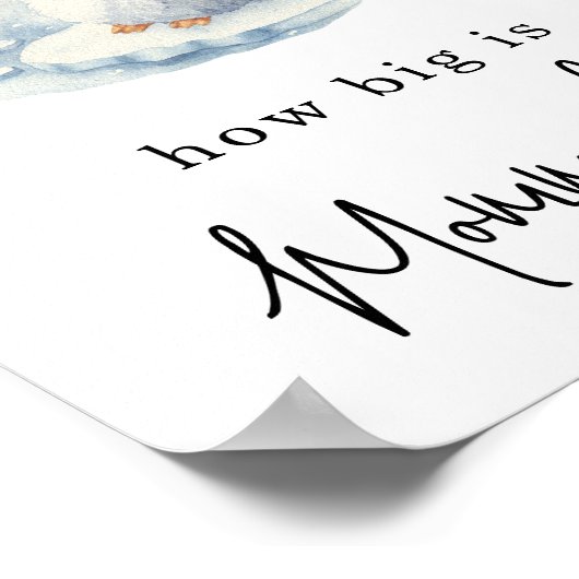 ペンギン – ママの腹の大きさ ポスター (角)