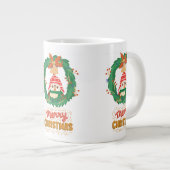 ペンギン、メリークリスマス ジャンボコーヒーマグカップ (正面右)