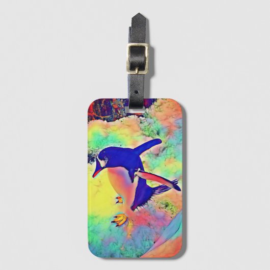 ペンギン ラゲッジタグ (正面縦)