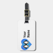 ペンギン・ラブ ラゲッジタグ (正面縦)