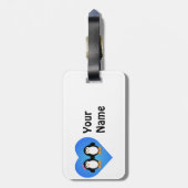 ペンギン・ラブ ラゲッジタグ (裏面縦)