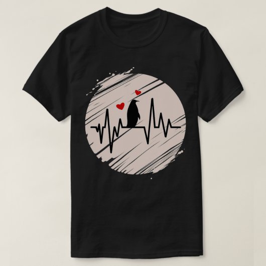 ペンギン・ラブ Tシャツ (デザイン正面)