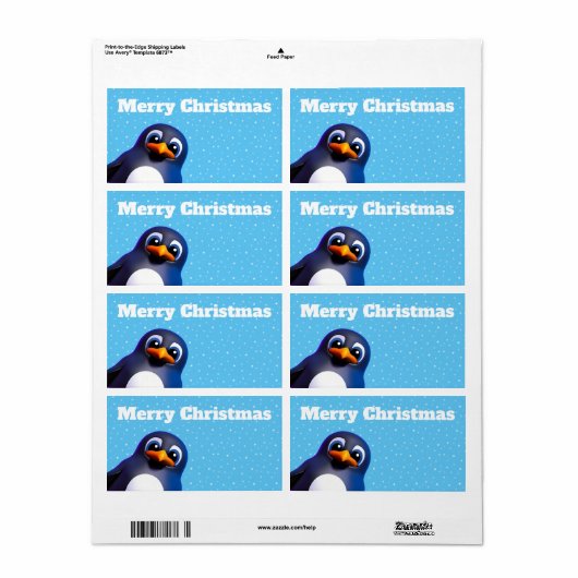 ペンギン ラベル (フルシート)